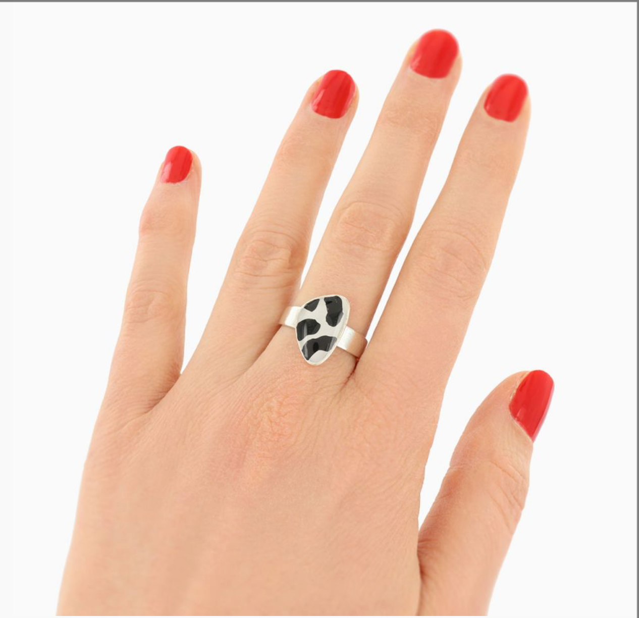 TARATATA - Bague DIVA motif vache