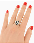 TARATATA - Bague DIVA motif vache