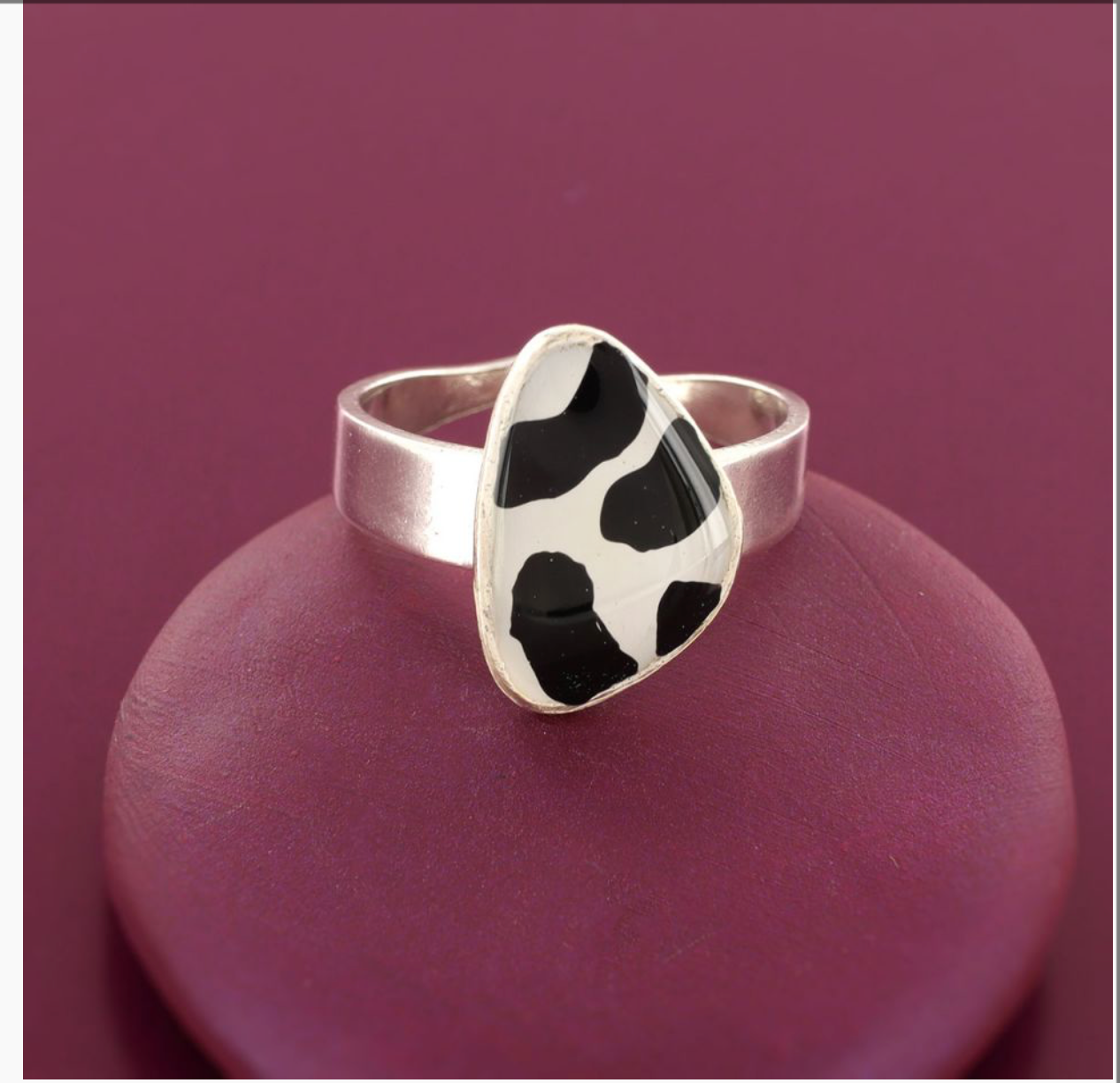 TARATATA - Bague DIVA motif vache