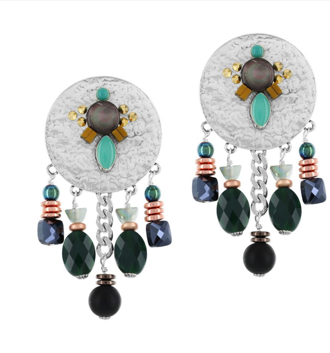 TARATATA - Boucles d'oreilles CELESTE tiges droites