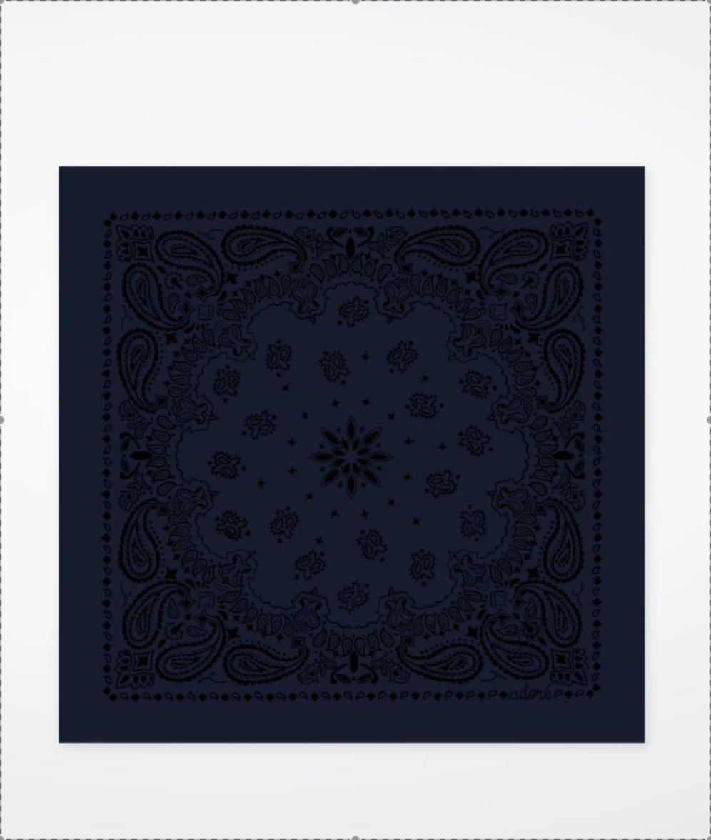 ADORE - FOULARD ELIA - Couleur tie and dye tons de bleu-vert