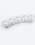 LA MOME BIJOU - BARRETTE A CHEVEUX 5 PERLES - 23 mm - argenté