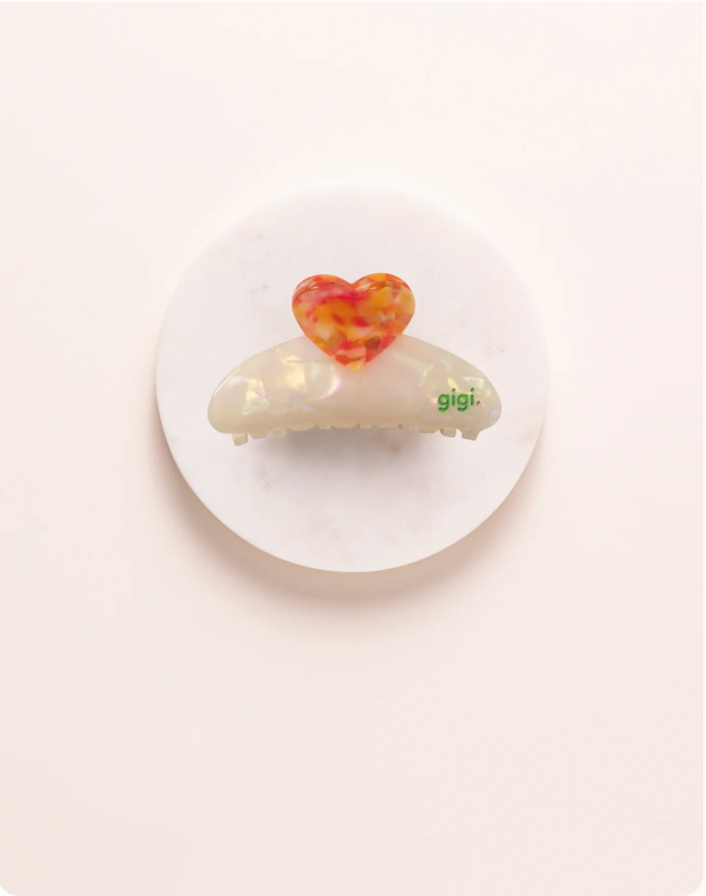 GIGI - PINCE COEUR NACRE ABRICOT