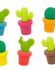 WINKEE - MARQUEURS DE VERRE CACTUS - LOT DE 6