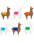 WINKEE - MARQUEURS DE VERRE LAMAS - LOT DE 6