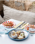 TALKING TABLES - Serviettes ou torchons vichy jaune vendu par 2