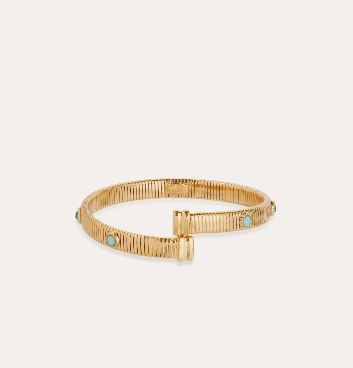 GAS BIJOUX - Bracelet Starlette doré à l'or fin - Pierres bleues
