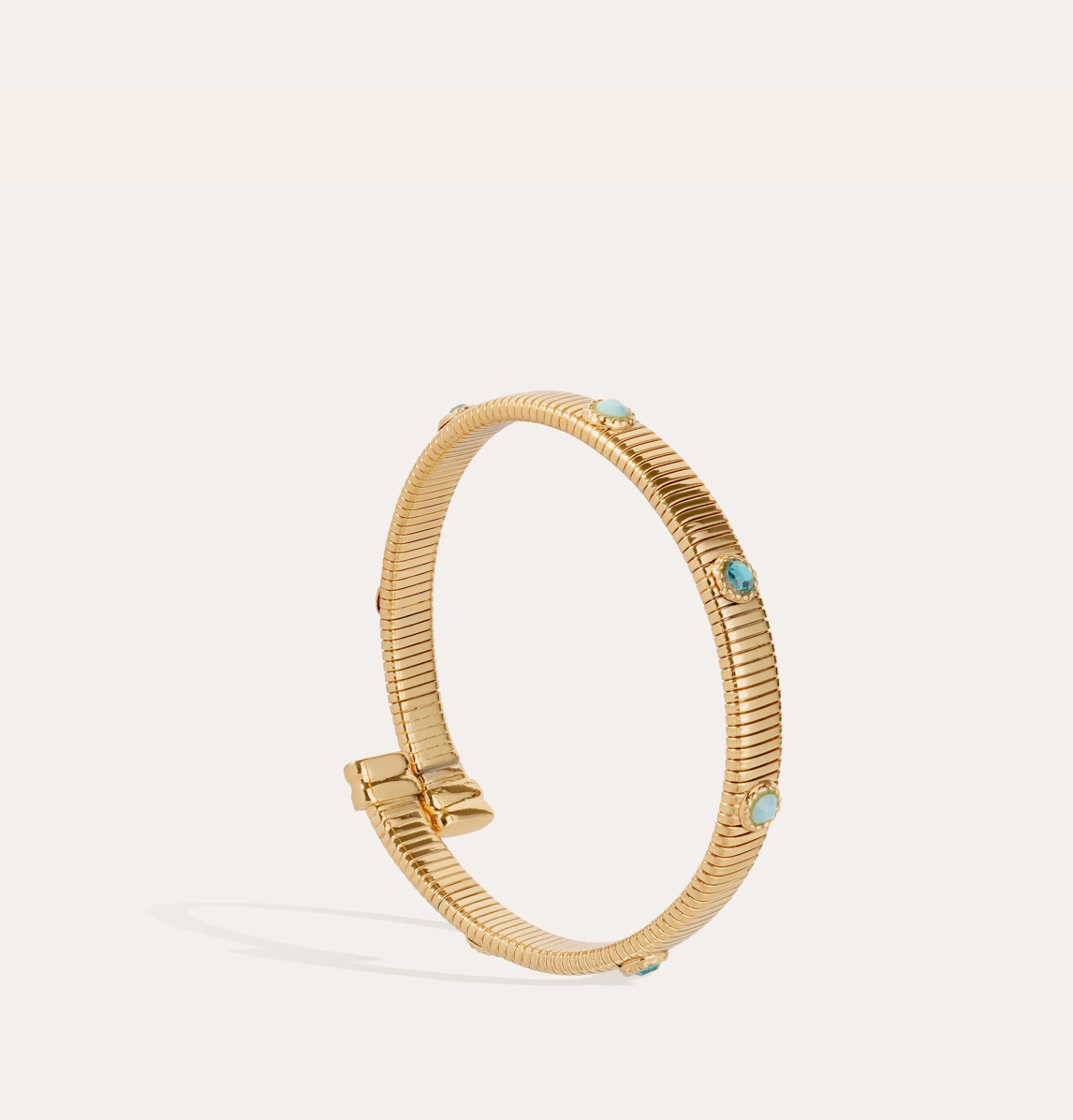 GAS BIJOUX - Bracelet Starlette doré à l'or fin - Pierres bleues