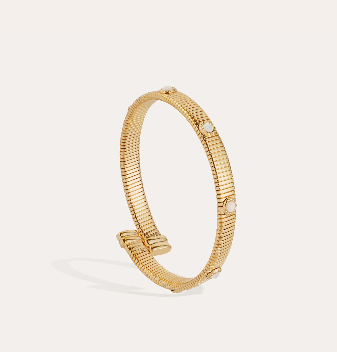 GAS BIJOUX - Bracelet Starlette doré à l'or fin - Pierres blanches