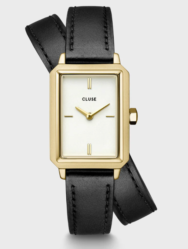 CLUSE - Fluette Watch Double Leather Black