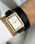 CLUSE - Fluette Watch Double Leather Black