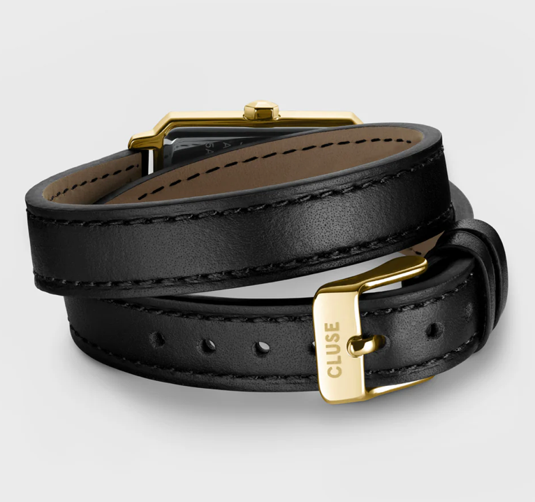 CLUSE - Fluette Watch Double Leather Black