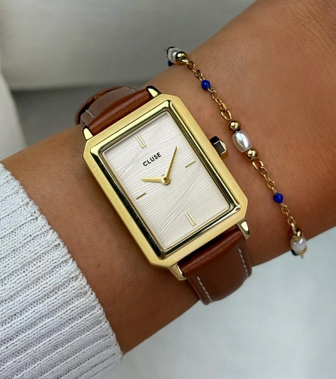 CLUSE - Fluette Watch Leather Nutshell