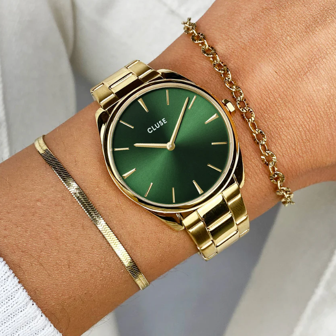 CLUSE - Féroce Petite Watch Steel Green
