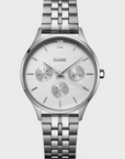 CLUSE - Minuit Multifunction Watch Steel, Full Silver Colour
