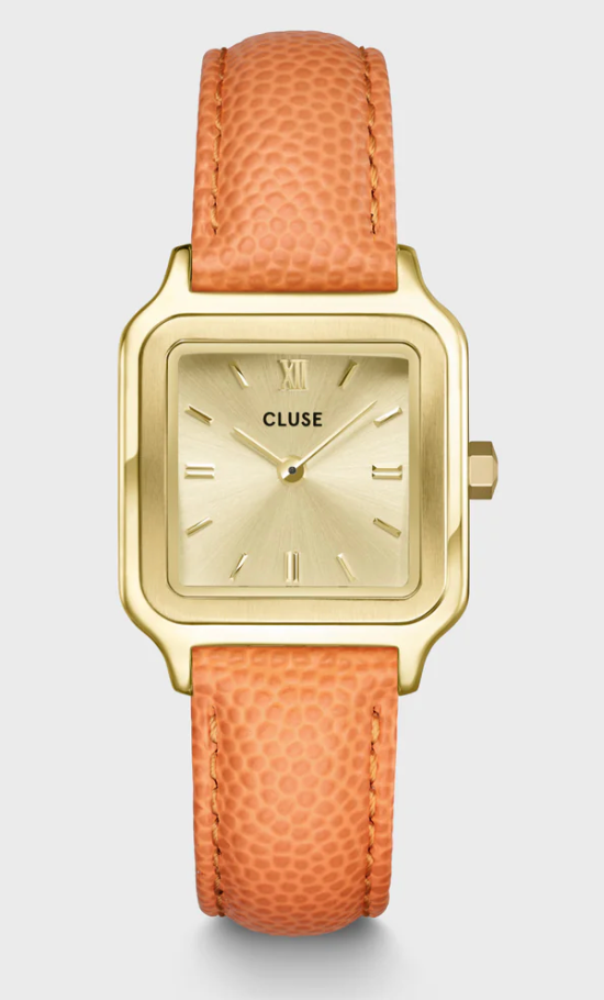 CLUSE - Gracieuse Petite Watch Leather, Apricot Lizard, Gold Colour