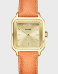 CLUSE - Gracieuse Petite Watch Leather, Apricot Lizard, Gold Colour
