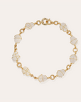 GAS BIJOUX - Collier RAINBOW doré à l'or din - Cristal de Roche