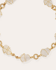 GAS BIJOUX - Collier RAINBOW doré à l'or din - Cristal de Roche