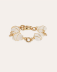 GAS BIJOUX - Bracelet RAINBOW doré à l'or fin - Cristal de Roche