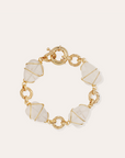 GAS BIJOUX - Bracelet RAINBOW doré à l'or fin - Cristal de Roche