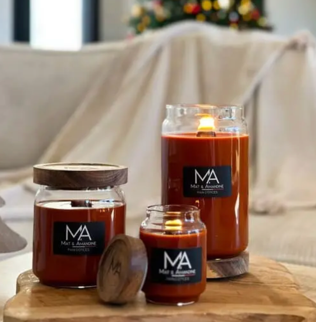 MAT & AMANDINE - Bougie Pain d'Epice