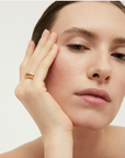 GAS BIJOUX - Bague BAMBINI strass bleu dorée à l'or fin - Taille 54