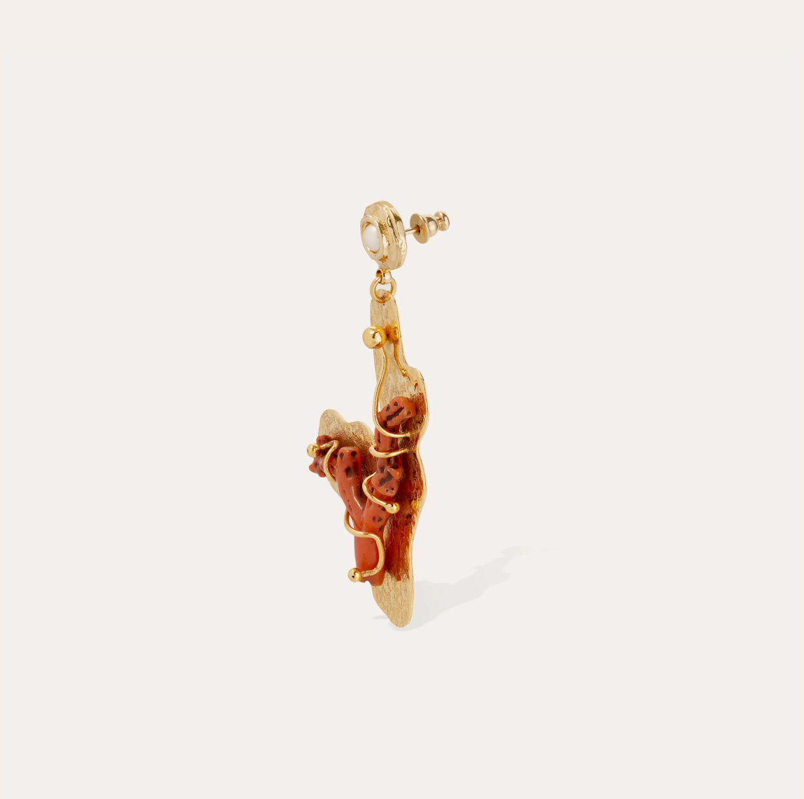 GAS BIJOUX - Boucles d'oreilles FORMENTERA dorées à l'or fin