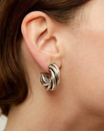 GAS BIJOUX - Boucles d'oreilles créoles Atik mini argentées