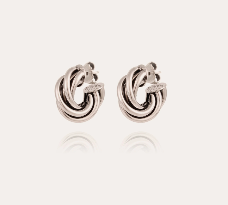 GAS BIJOUX - Boucles d'oreilles créoles Atik mini argentées