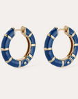 GAS BIJOUX - Bambou Mini Email dorées - Bleu