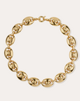 GAS BIJOUX - Collier COPHEA mini doré martelé métal doré à l'or fin. Pièce RARE