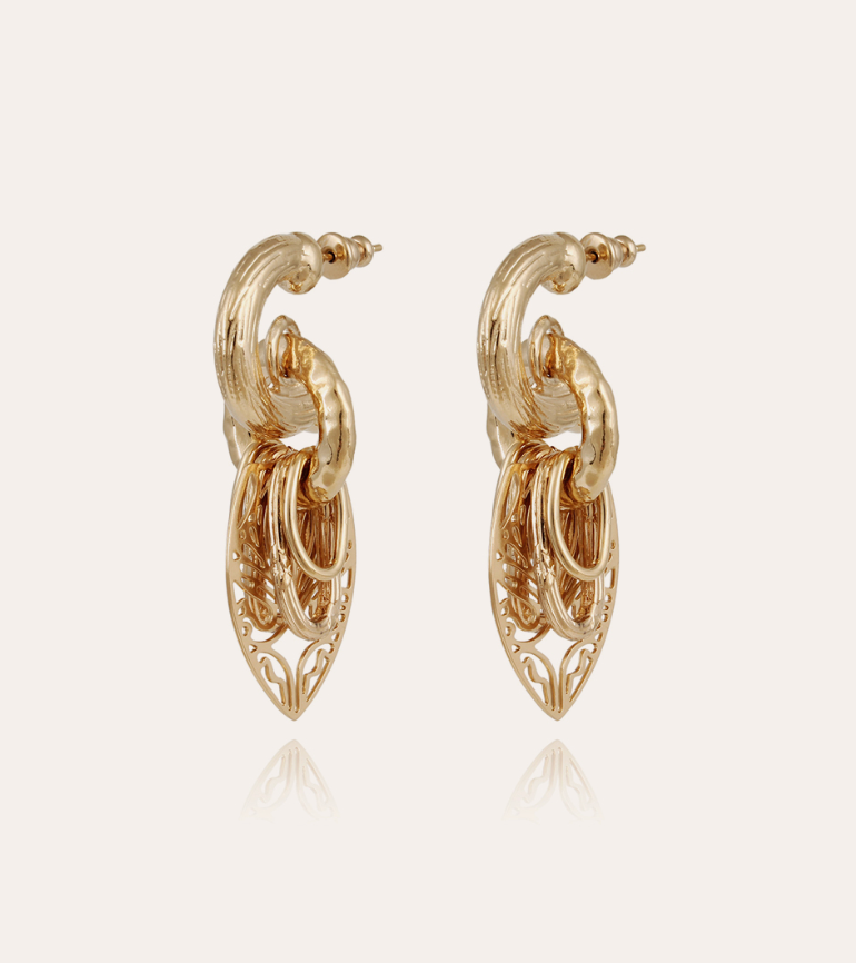 GAS BIJOUX - Boucles d'oreilles Lizza dorées