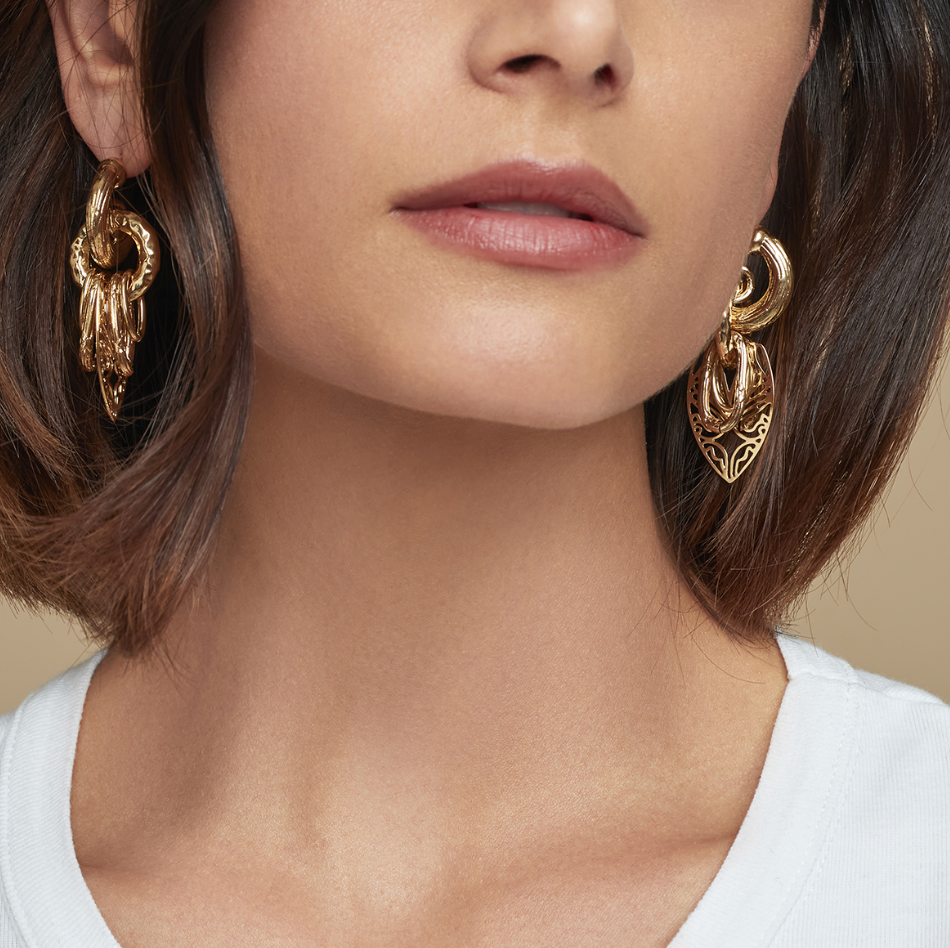 GAS BIJOUX - Boucles d'oreilles Lizza dorées