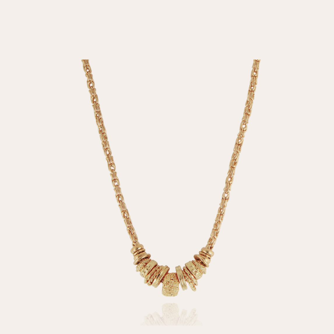 GAS BIJOUX - Collier MARQUISE chaine dorée à l'or fin