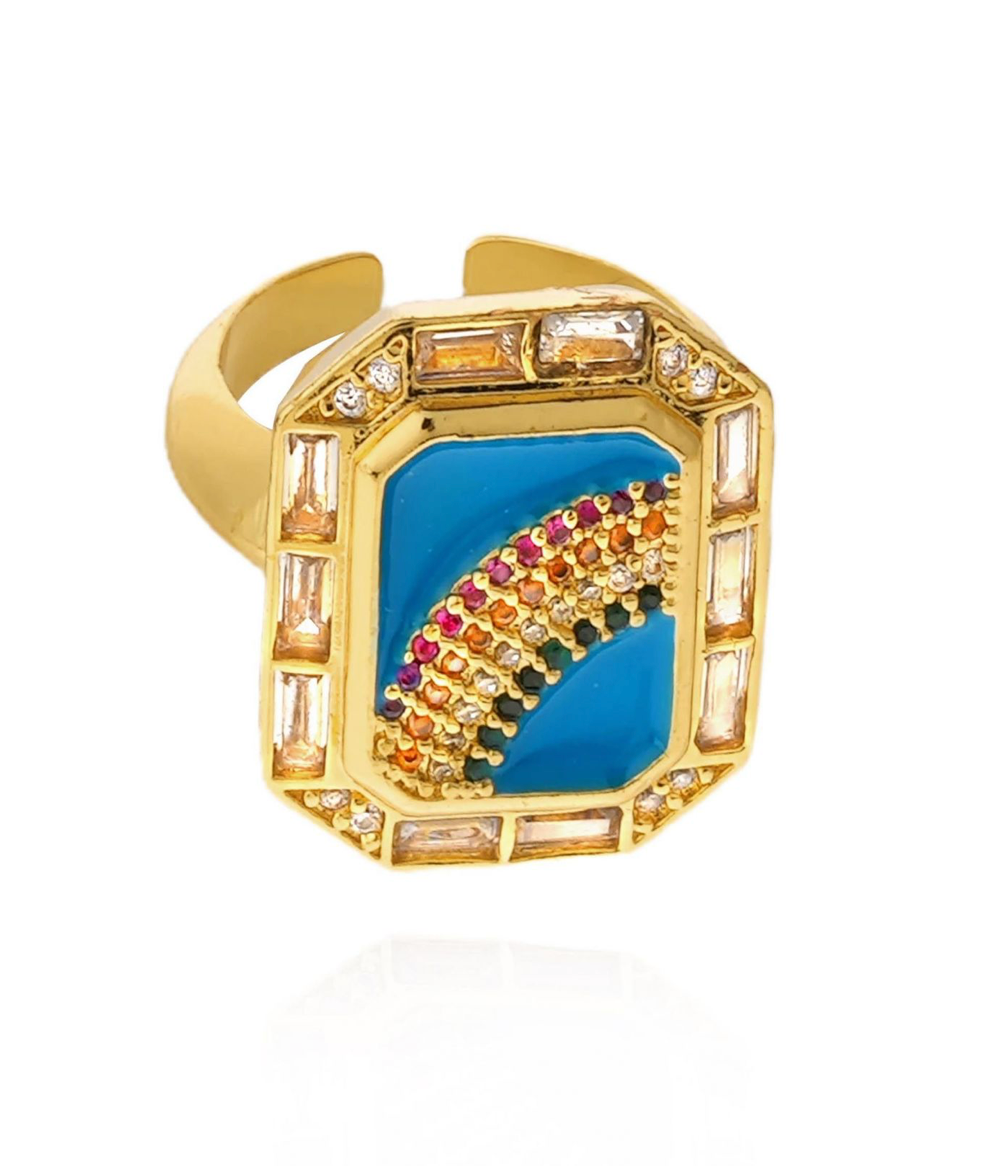 HIPANEMA - Bague Bruna Turquoise