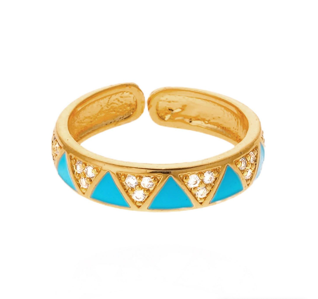 HIPANEMA - Bague Yolanda Turquoise