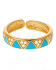HIPANEMA - Bague Yolanda Turquoise