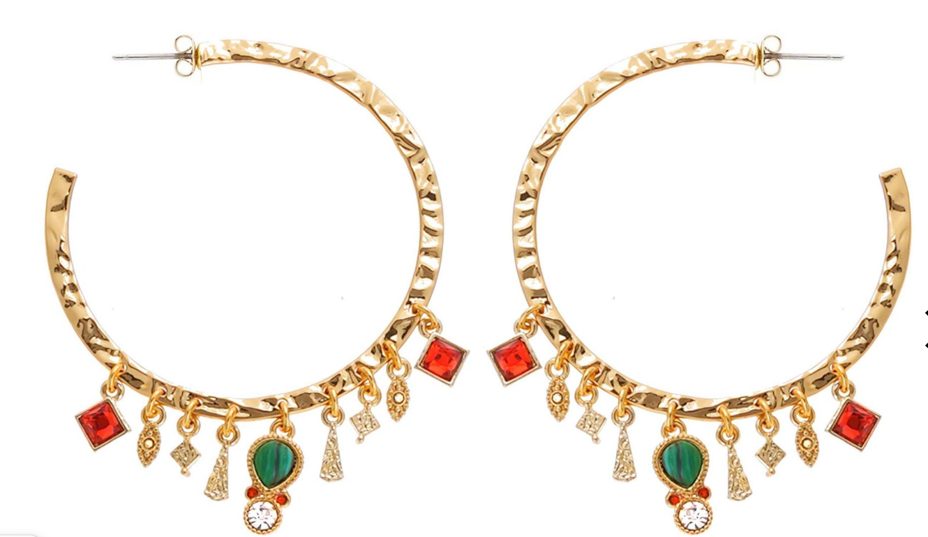 HIPANEMA - Boucles d'oreilles Abril doré