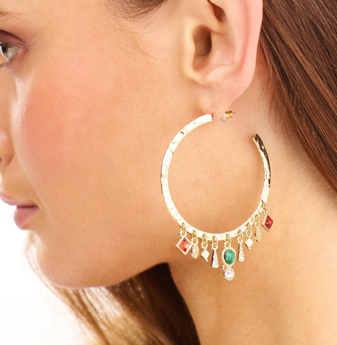 HIPANEMA - Boucles d'oreilles Abril doré