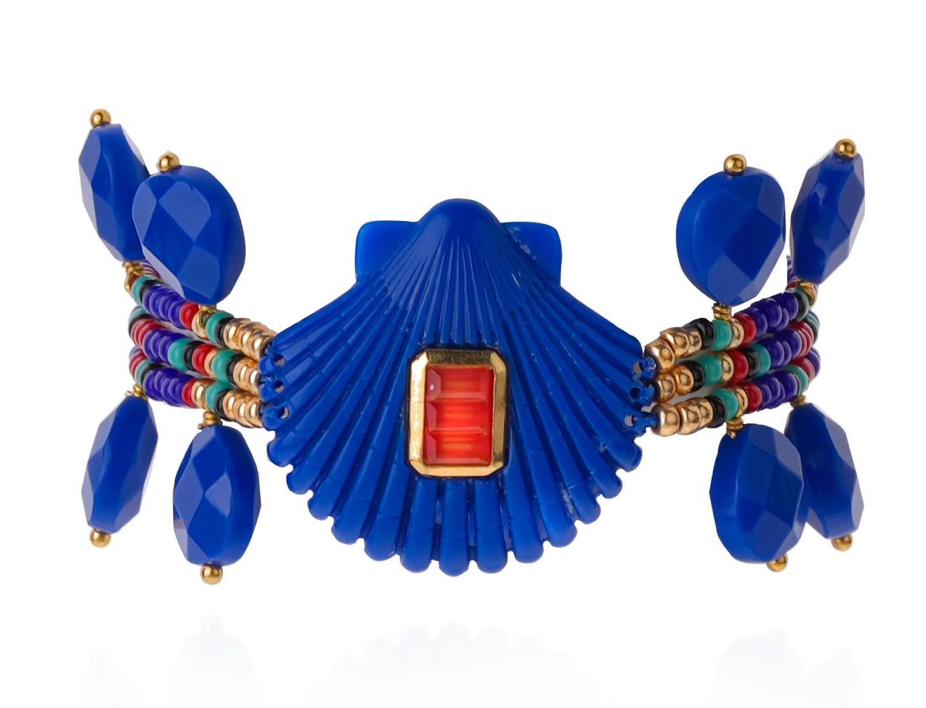 HIPANEMA - Bracelet Shelley bleu indigo