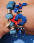 HIPANEMA - Bracelet Shelley bleu indigo