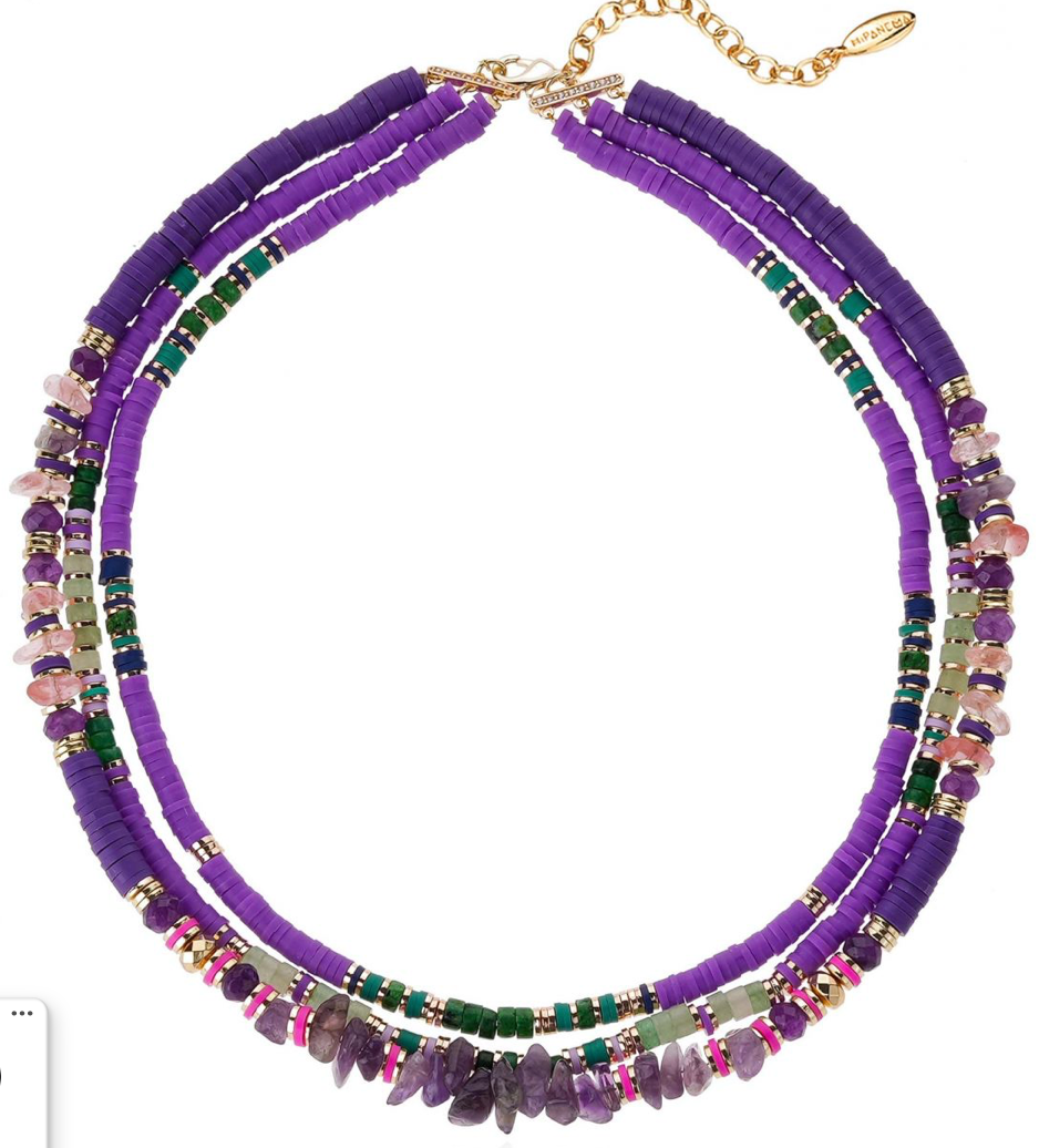 HIPANEMA - Collier Trion Violet