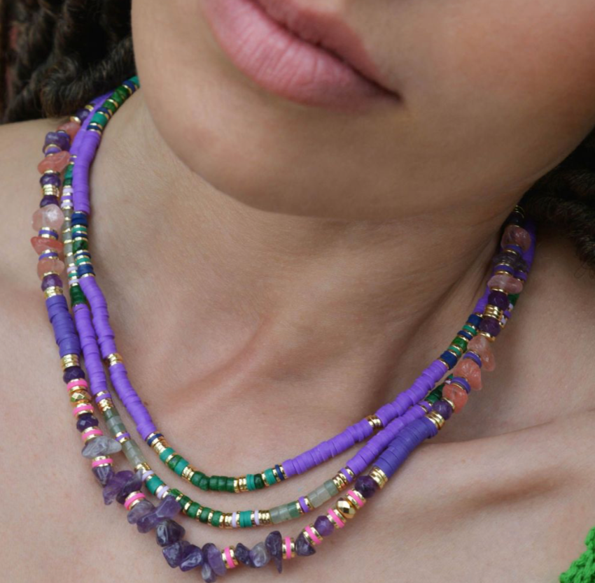 HIPANEMA - Collier Trion Violet