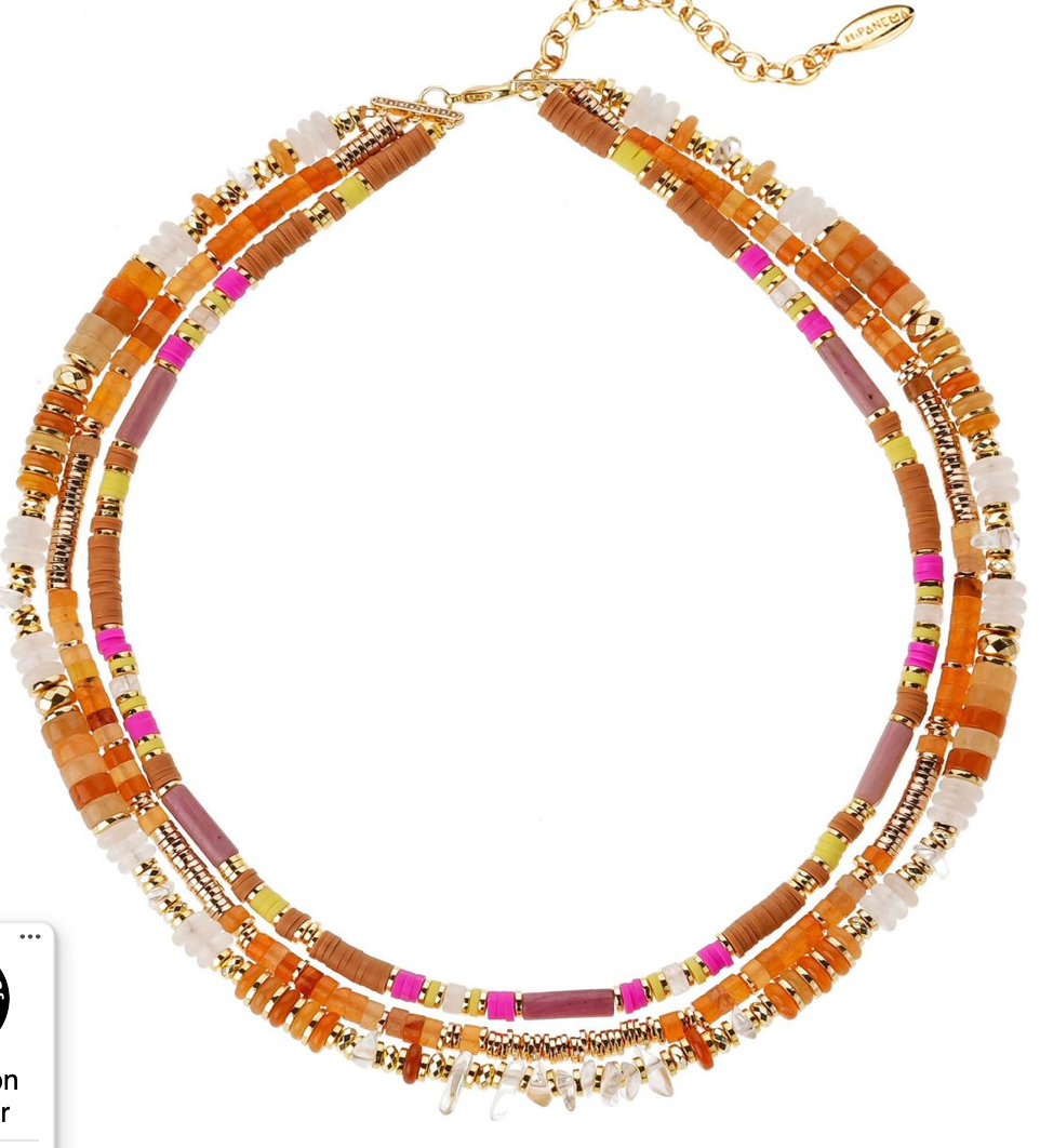HIPANEMA - Collier Trion Camel