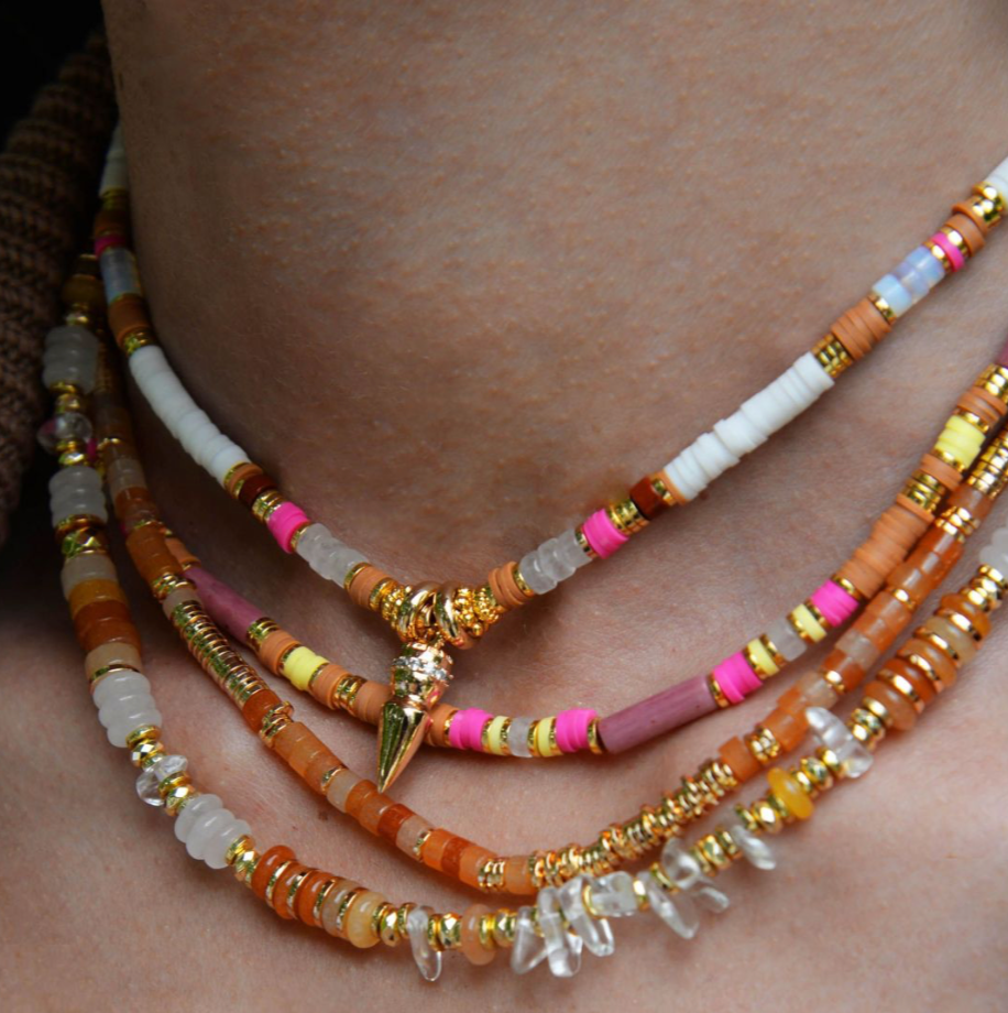 HIPANEMA - Collier Trion Camel