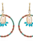HIPANEMA - Boucles d'oreilles Recif Rouge
