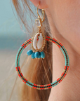 HIPANEMA - Boucles d'oreilles Recif Rouge