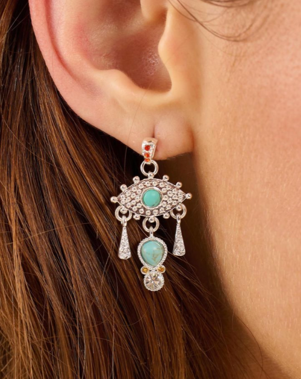 HIPANEMA - Boucles d'oreilles Syracuz argentées