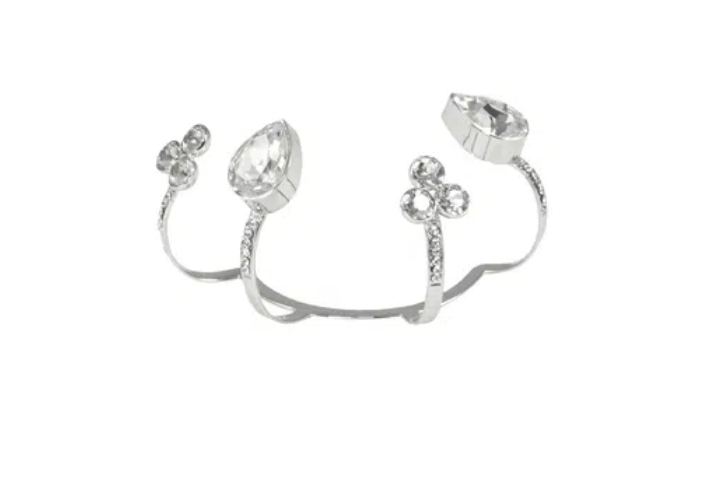 ON AURA TOUT VU - Bague quatre doigts argenté